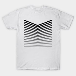Graphic with grey stripes. T-Shirt